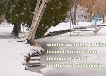 winter weather advisory issued for northern minnesota and northwest wisconsin.