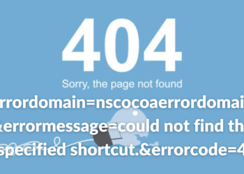 errordomain=nscocoaerrordomain&errormessage=could not find the specified shortcut.&errorcode=4