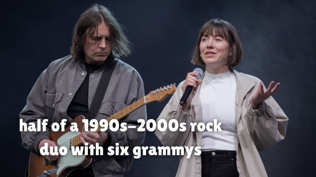 half of a 1990s-2000s rock duo with six grammys