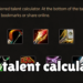 sod talent calculator