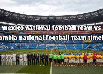 mexico national football team vs colombia national football team timeline