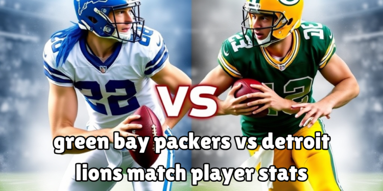 green bay packers vs detroit lions match player stats