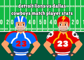 detroit lions vs dallas cowboys match player stats