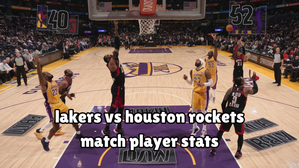 lakers vs houston rockets match player stats