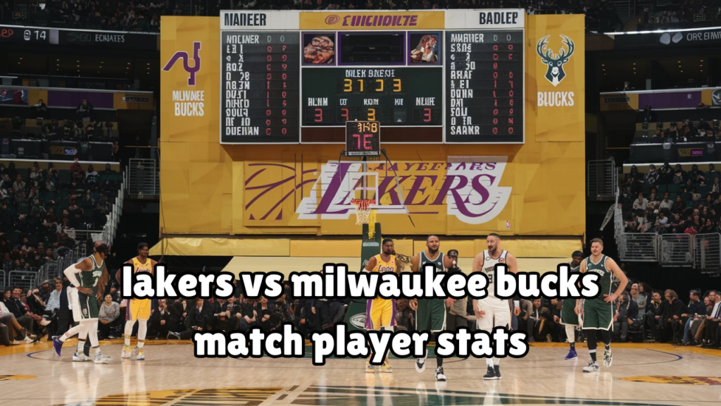 lakers vs milwaukee bucks match player stats