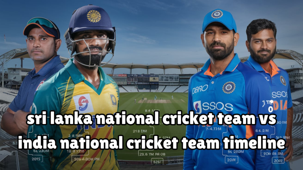 sri lanka national cricket team vs india national cricket team timeline