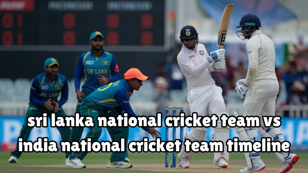 sri lanka national cricket team vs india national cricket team timeline