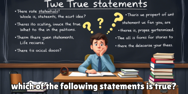 which of the following statements is true?