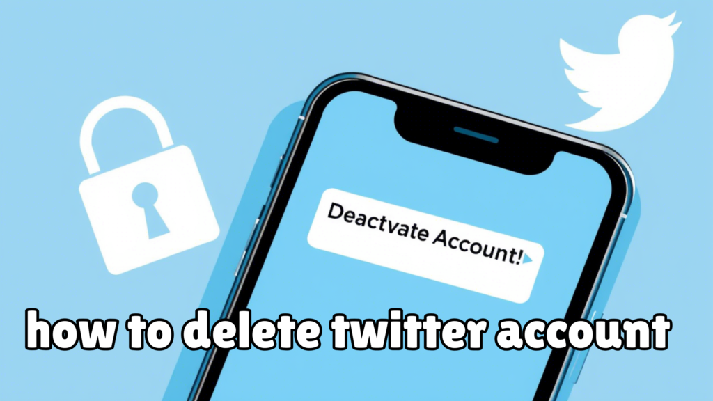 how to delete twitter account