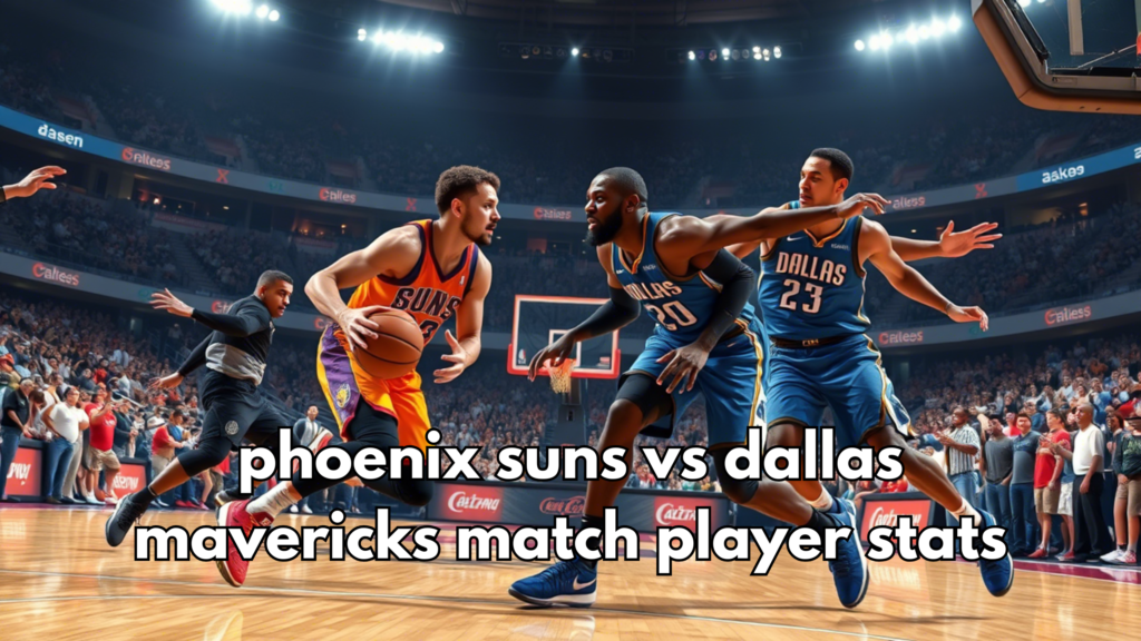 phoenix suns vs dallas mavericks match player stats